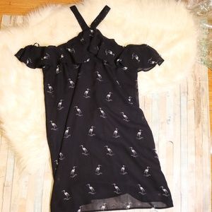 ATMOSPHERE OPEN SHOULDER MINI DRESS